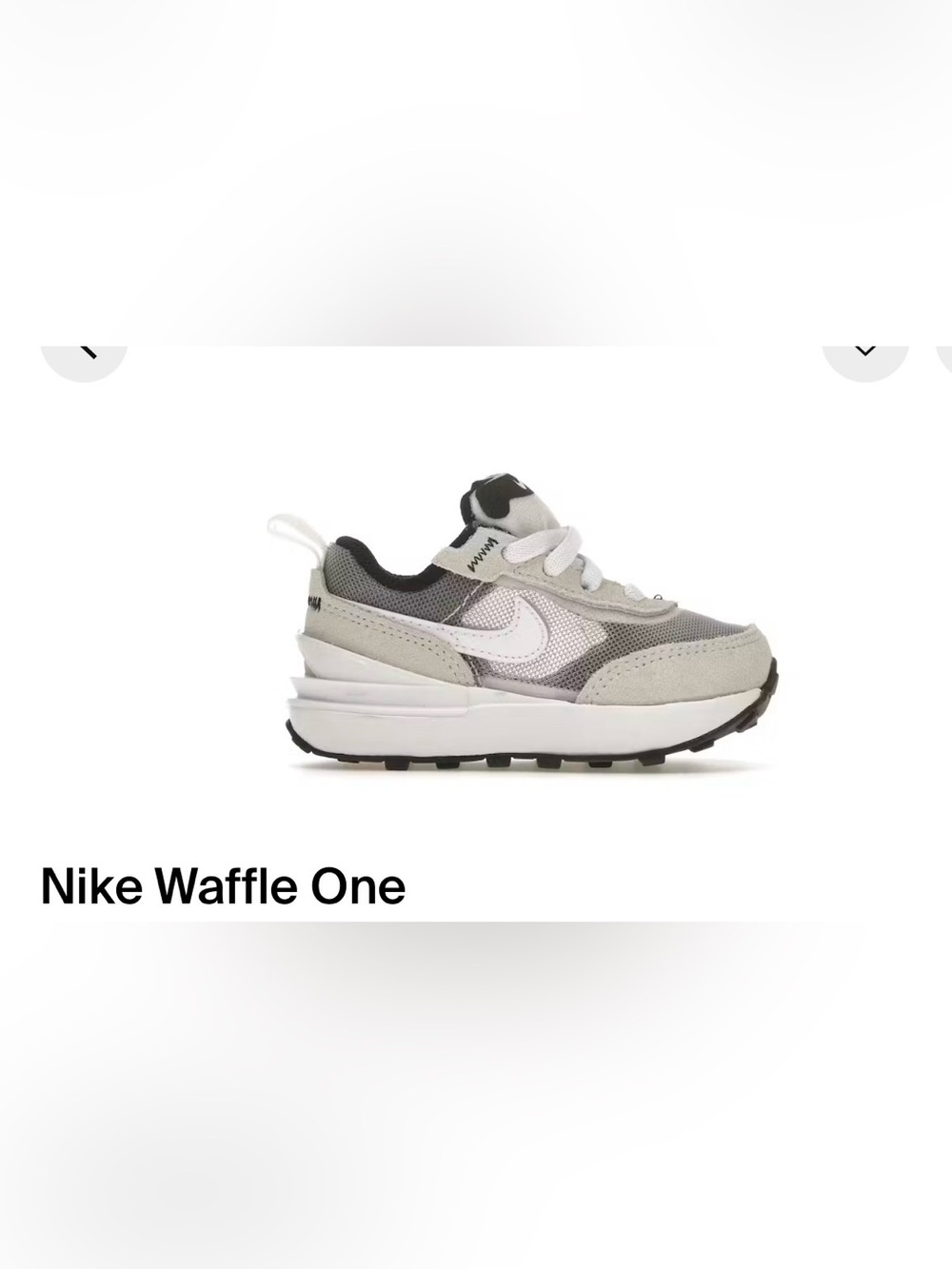 Nike Kids Grey and White Mesh Runner Sneakers